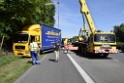 LKW in Boeschung A 3 Rich Frankfurt Hoehe Roesrath Lohmar P201